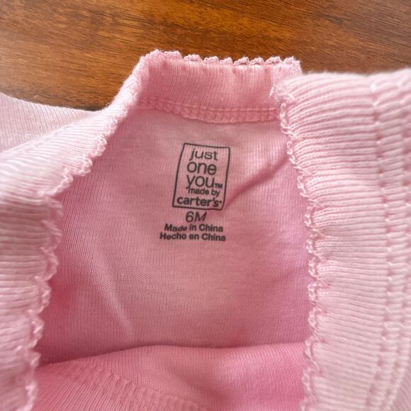 Carter’s Long-sleeve Pink Bodysuit 6 m - Picture 5 of 6